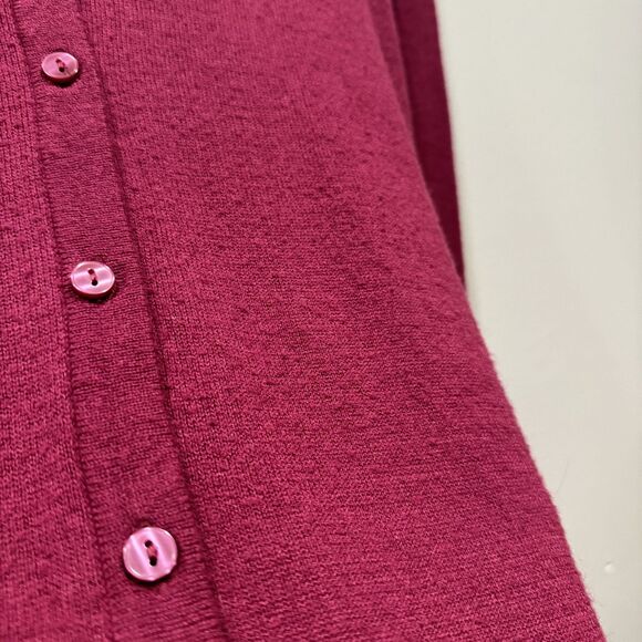 Basic Editions Cardigan Sweaters Set of 2 Knit Magenta Navy Long Sleeve Women 2X - Picture 4 of 12